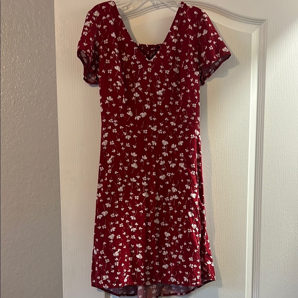 Old Navy Red Flutter Sleeve Sundress